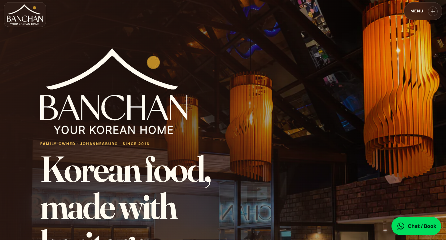 Full Banchan Korean Restaurant homepage preview